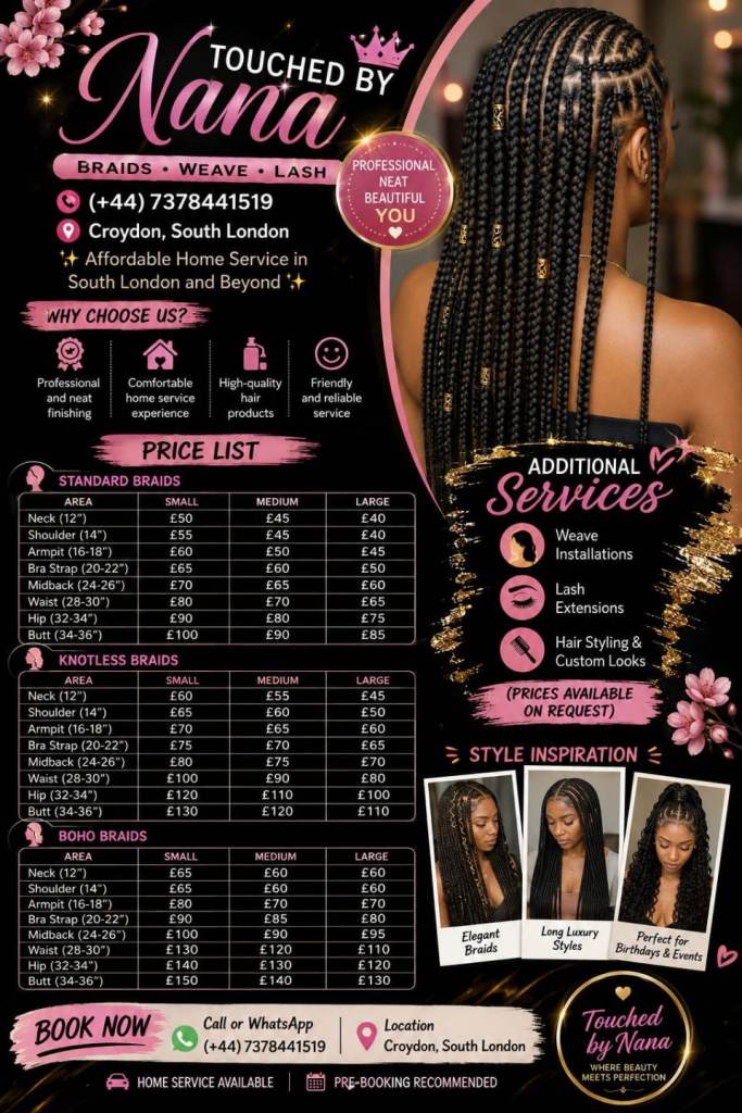 Home Service Braids and Weave stylist 