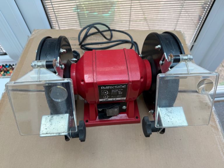 Parkside Red Bench Grinder – Good Working Condition