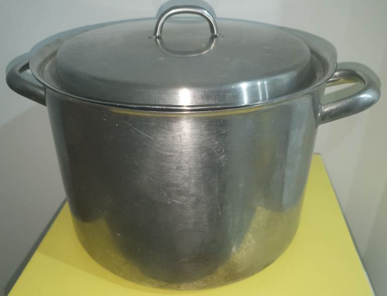 1x Large Stainless Steel Saucepan Stock Pot Stockpot 28cm Dia 19cm high