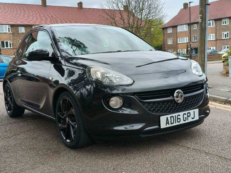 VAUXHALL ADAM 1.2 ENERGISED 2016 16 REG ALL BLACK 5 SPEED MANUAL A/C, 49K MILES 1 OWNER ULEZ FREE