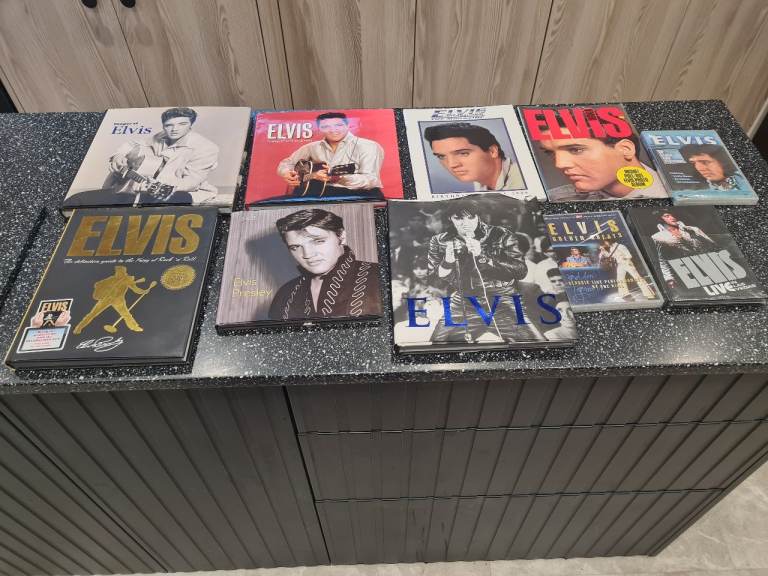 Elvis Presley bundle of Dvds & Books Job Lot 