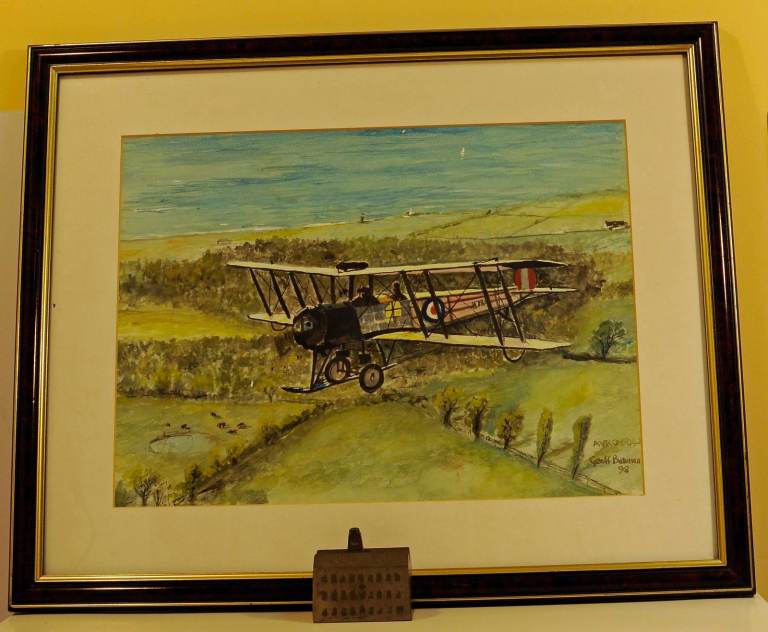 Bi-Plane Watercolour Painting Original