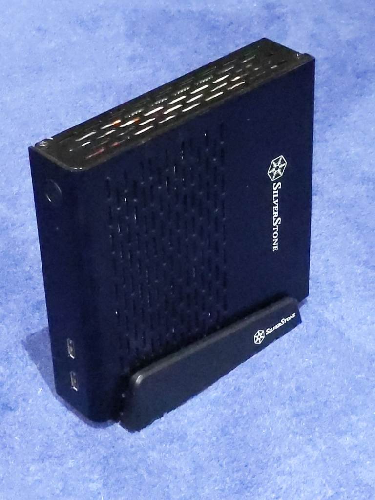 Intel D945GSEJT thin Mini-ITX motherboard in a Silverstone PT13 case