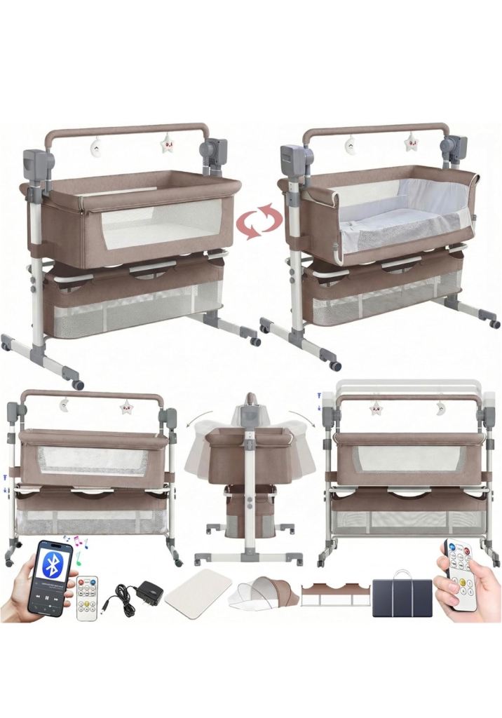 Baby Cradle / Bedside Cot – Excellent Condition