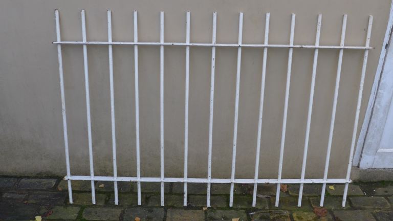 ARCHITECTURAL SALVAGE: HEAVY-DUTY METAL WINDOW SECURITY GRILLES. SEE SIZES BELOW. From £40. 