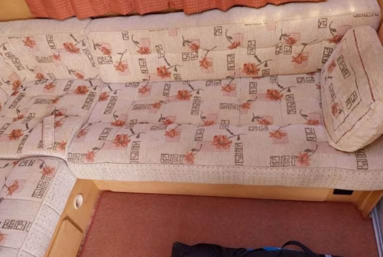 Caravan L shape seat cushions 