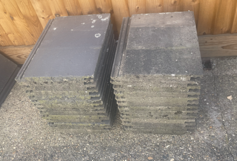 Reclaimed roof tiles