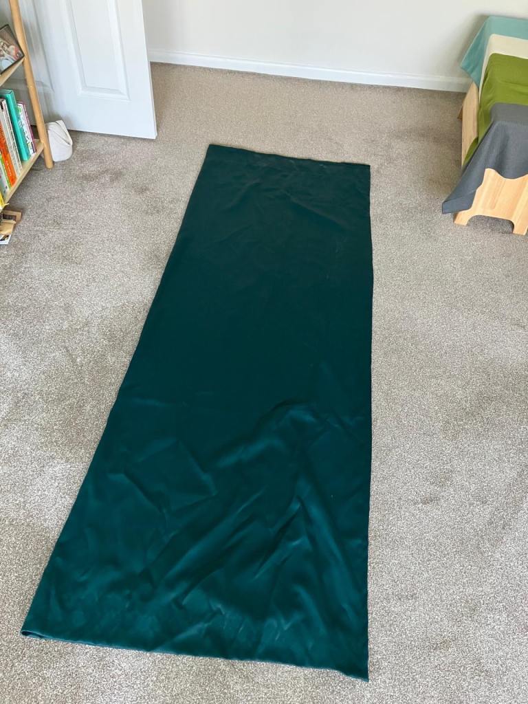 2 x Ikea curtain pairs. Green and turquoise. £5 per pair 