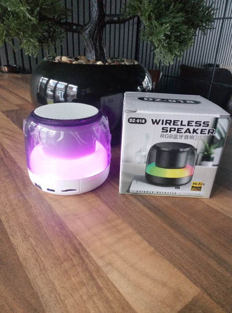 New Mini Bluetooth Speaker RGB Lights – Wireless