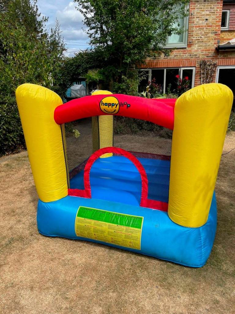 Happy Hop Inflatable Bouncy Castle with Blower – Good Condition