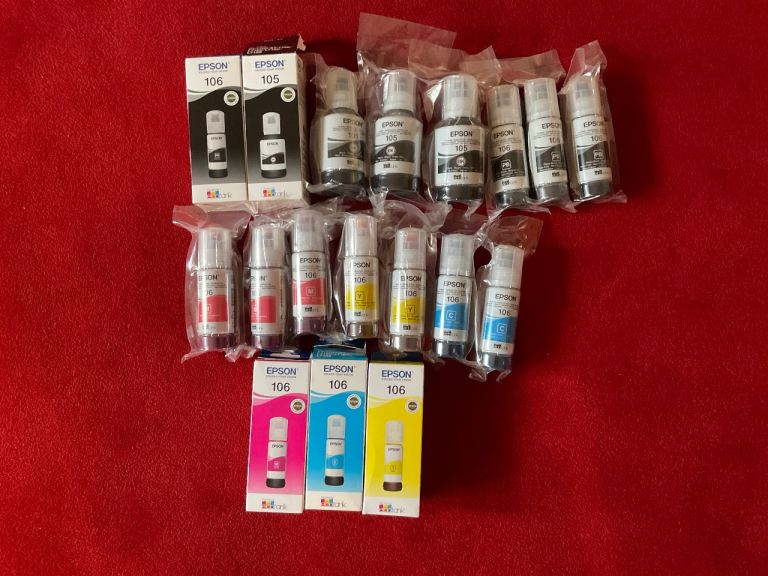 Epson printer ink cartridges 105 and 106