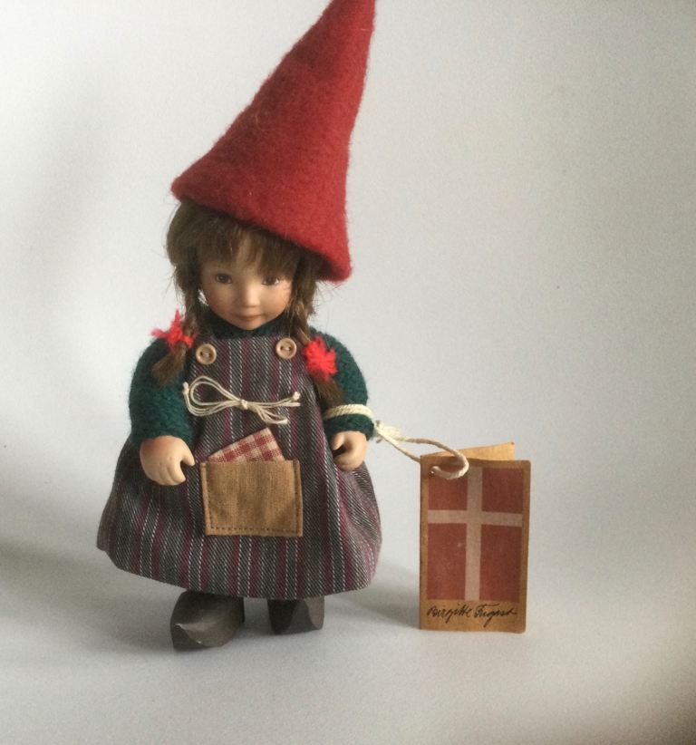 Birgitte Frigast “Trisse” Collectors Pixie Doll Danish Artist Folklore tradition heirloom 6”