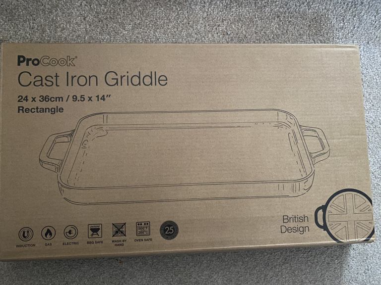 New Cast Iron Griddle, not used