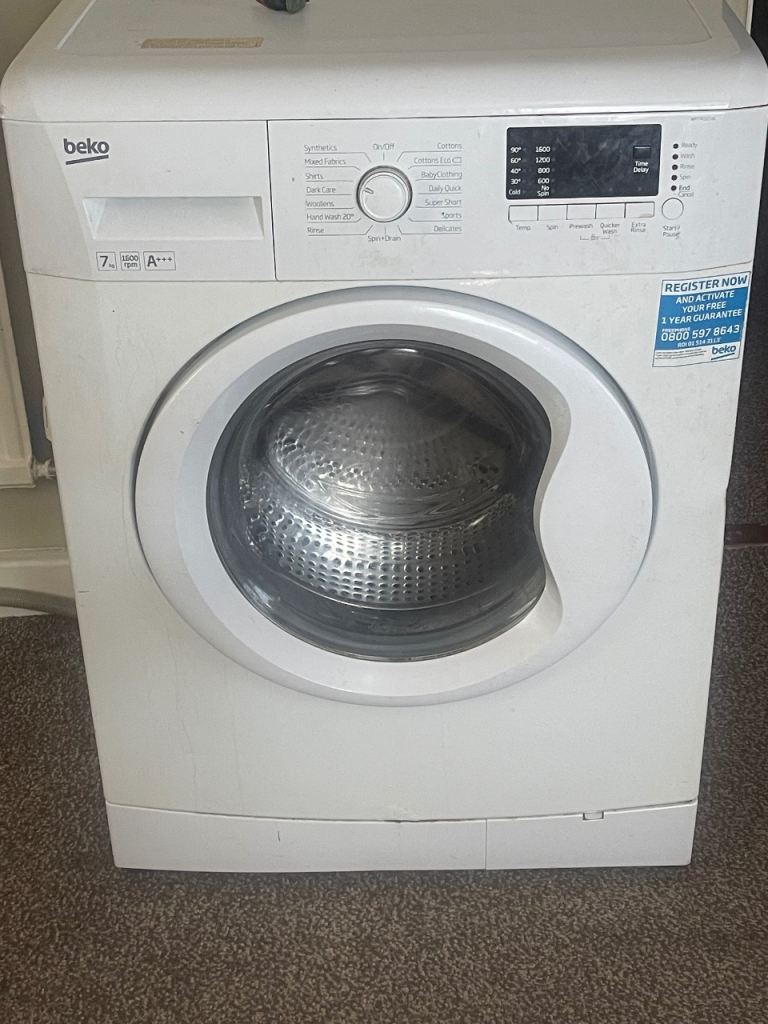 Beko Washing Machine 7KG – White, Good Condition