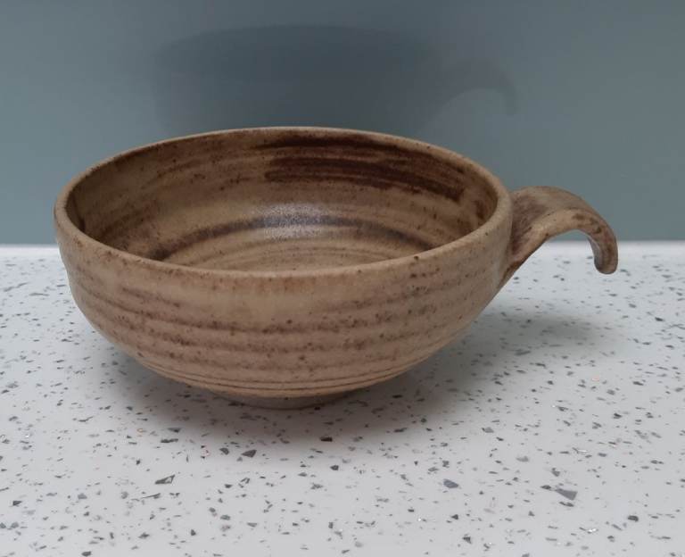 Studio Pottery Soup Bowl Rustic Stoneware Serving Side Dish - snacks, trinkets etc