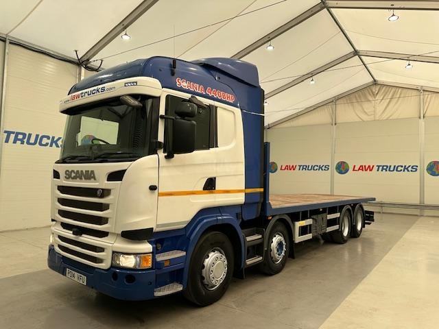 Scania R440 PDE 8x2 Rear Lift Sleeper Cab Flatbed