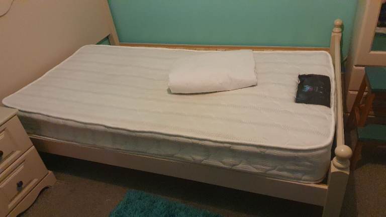Aurora beds Seville single mattress with two mattress protectors excellent clean condition