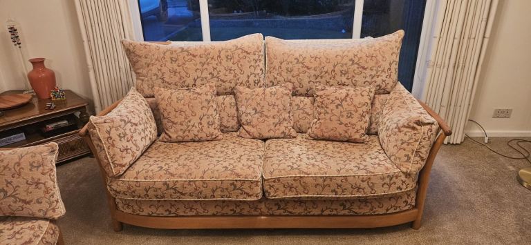 Ercol sofa two and tree seater 