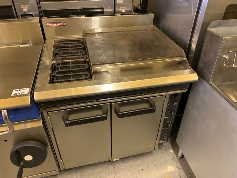 BLUEAEAL FULL 3 PHASE  ELECTRIC GRILL COOKER OVEN COMBO CATERING COMMERCIAL KITCHEN RESTAURANT 