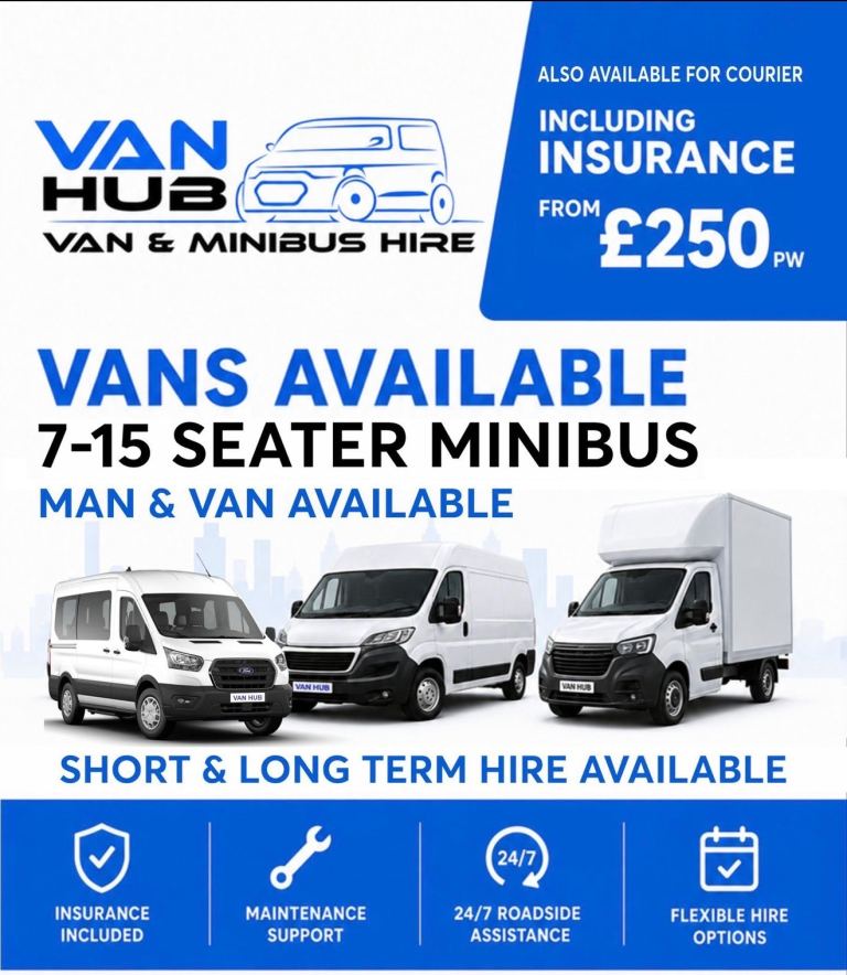 Van & Minibus hire/ Courier