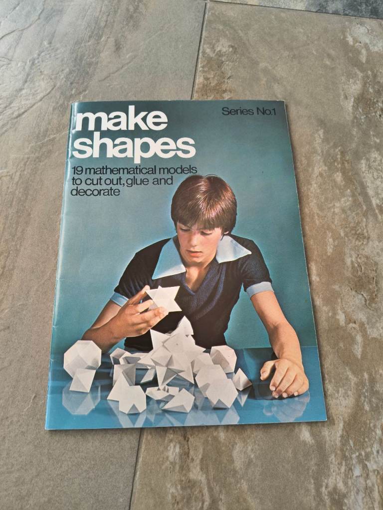Vintage Make Shapes Series No.1 Book: 19 Mathematical Models