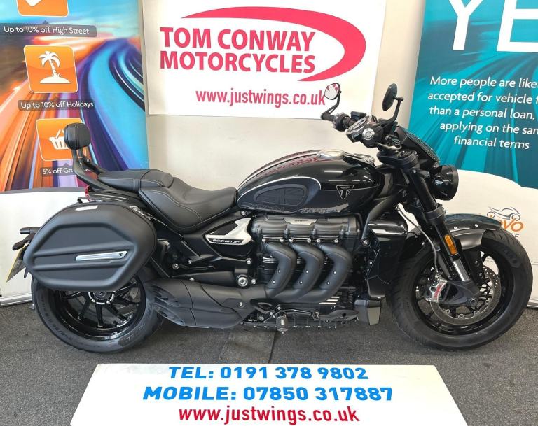 TRIUMPH ROCKET 3, R STORM, 2024(74), 2,220 MILES, FSH, QUALITY EXTRAS, £16,995
