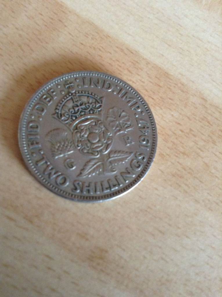 A 1947 George V1 Two Shillings Coin