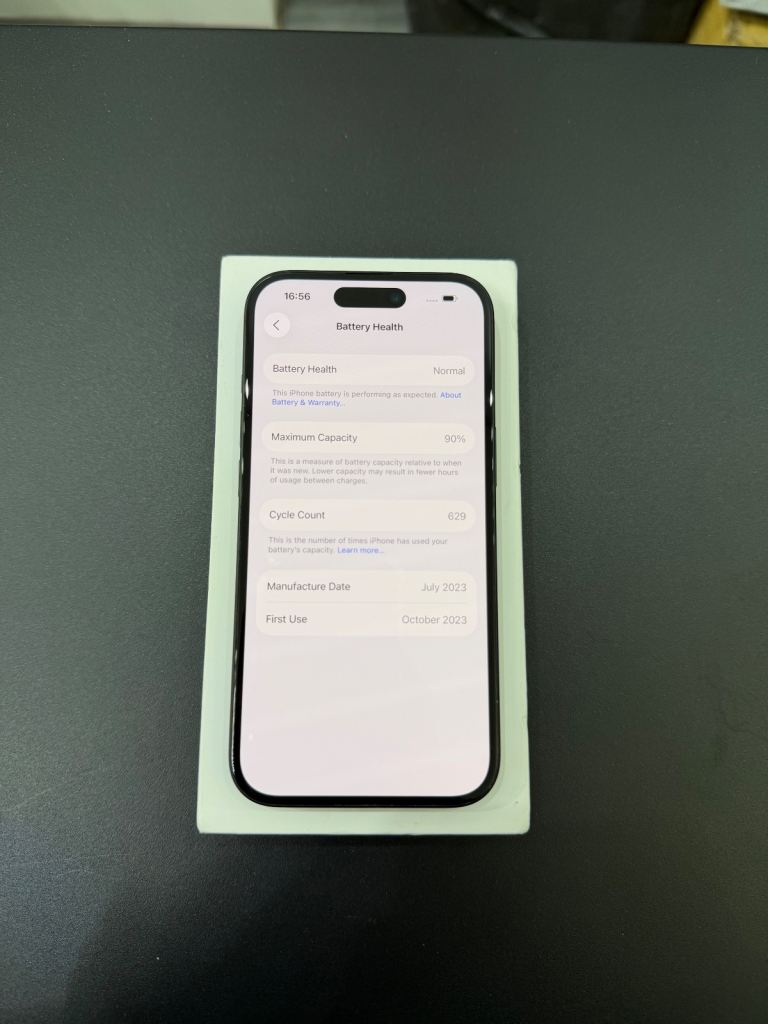 Apple iPhone 15 128GB Black (Unlocked) in Excellent Condition Fully Boxed 90% BH🔋