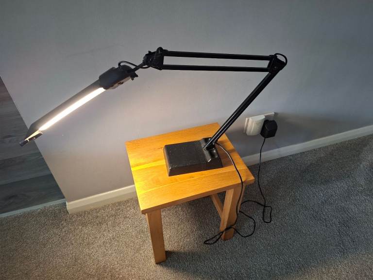 Black Adjustable Desk Lamp – Good Condition