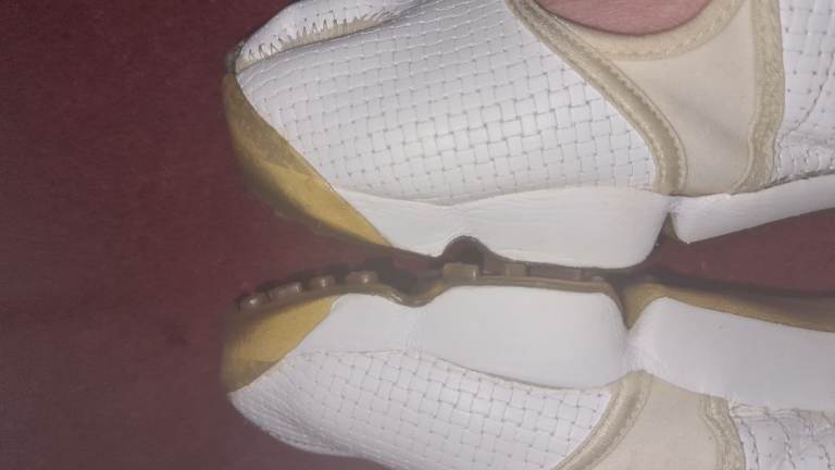 Nike Air Rift Split Toe Woven White 308662 Mens Uk 9