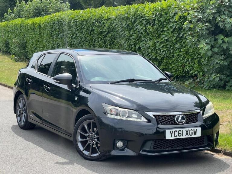 LEXUS CT 200h 2012 1.8 HIGH SPEC F SPORT MODEL BLACK £20 TAX HYBRID CVT AUTO