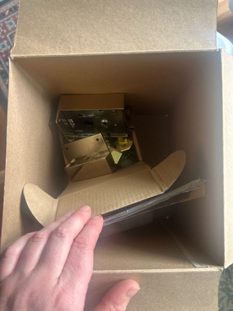 Free door locks and a Pooky light switch - no face plate 