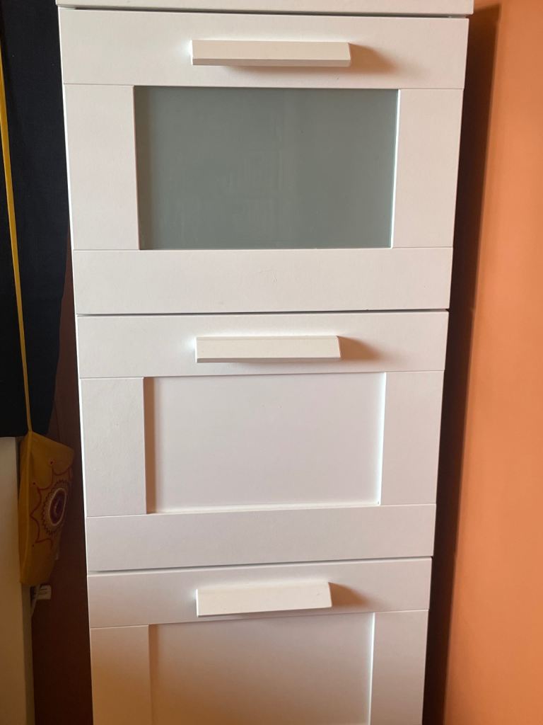 IKEA BRIMNES White 4 drawer Door & Drawers