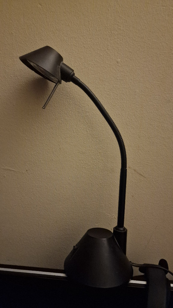 John Lewis & Partners black adjustable arm J Robbie Desk Lamp