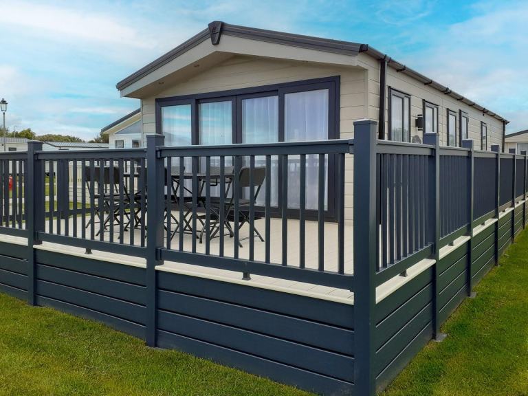 Delta Superior Deluxe 2022 static caravan at Broadland Sands, Corton, Suffolk