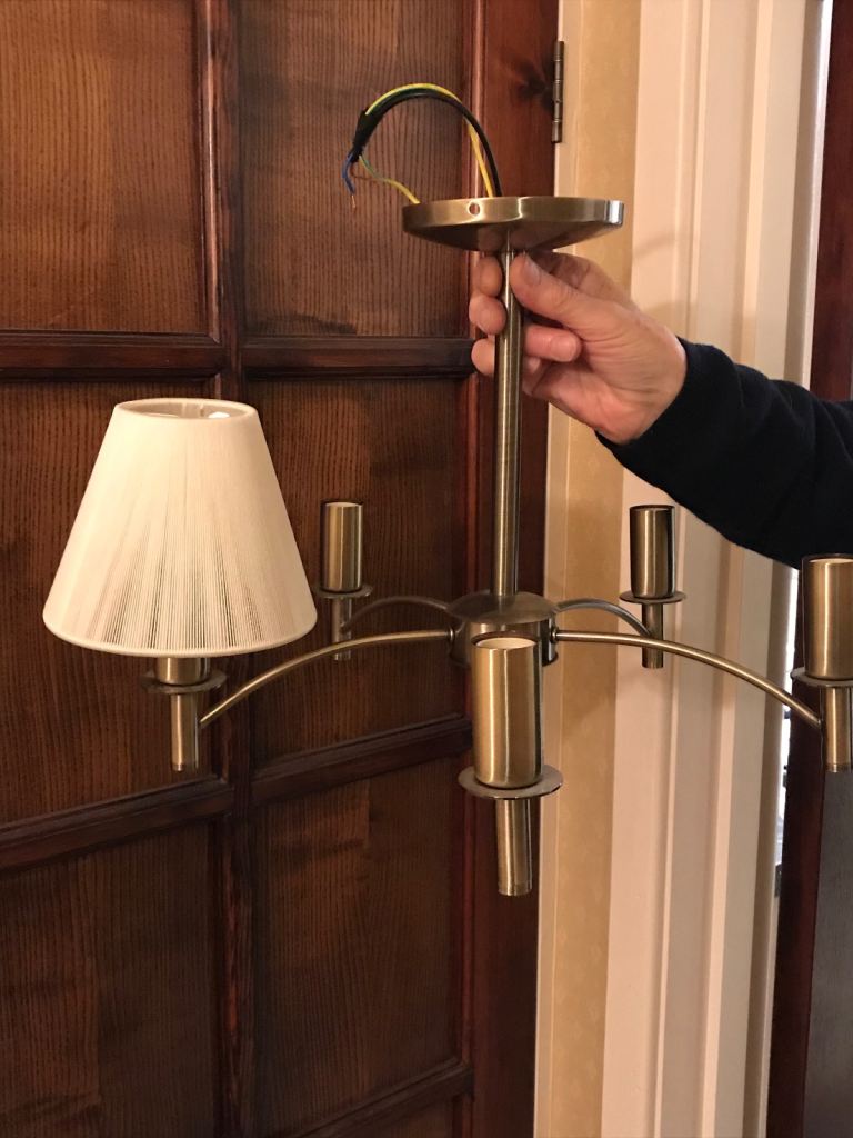 Bronze 5 arm Light Fitting