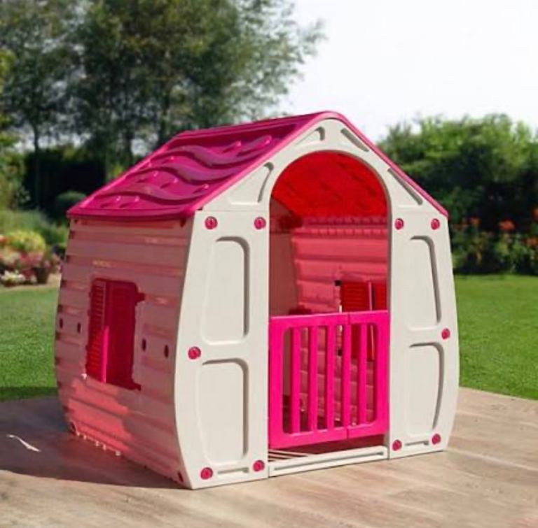 Starplast Magic House Garden Outdoor Playhouse Plastic Pink