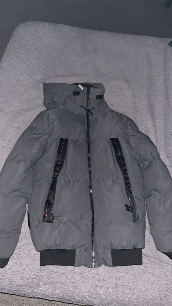 Zavetti Canada Puffer Jacket – Grey, As New