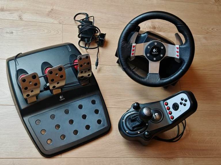 image for Logitech G27 Steering Wheel + Pedals + Shifter