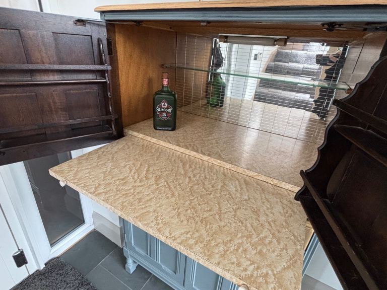 Vintage Ercol cocktail / drinks cabinet 