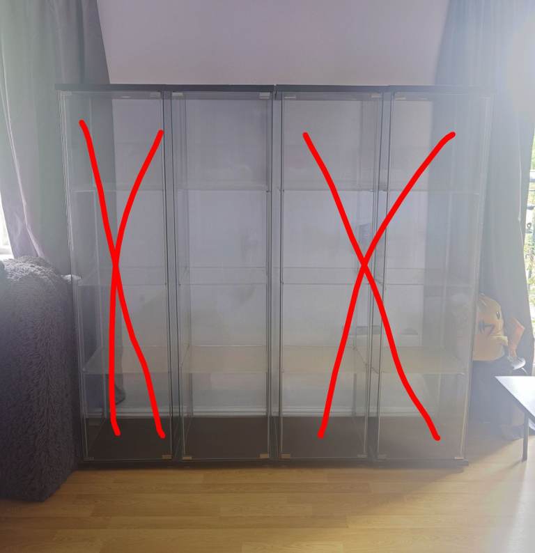 IKEA Detolf - Glass Display Cabinet (Discontinued) - 1 Available