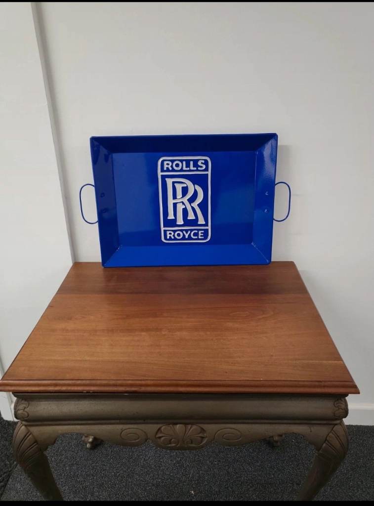 Rolls Royce Blue Metal Serving Tray 57 x 36 x 05cm