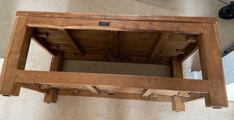 Cube Coffee Table, Reclaimed Teak, made by RAFT