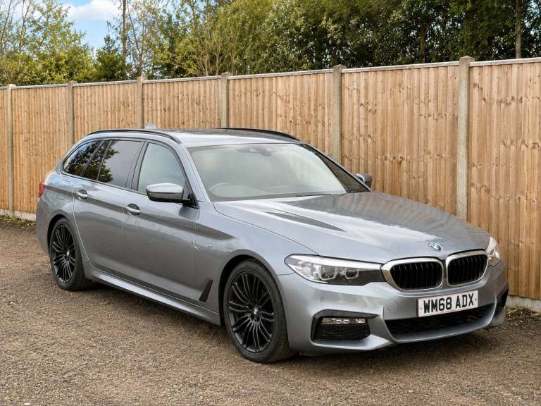 2018 [68] BMW 5 SERIES 520D 2.0 DIESEL M SPORT AUTO ESTATE ULEZ NEW SHAPE BLUE