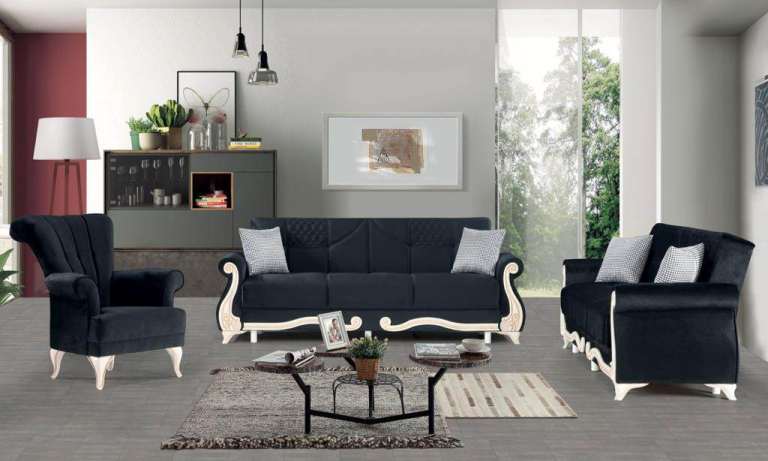 BRAND NEW USTAD 3 SEATER TURKISH FABRIC SOFA BED, HAND MADE SOFABED FAST DELIVERY