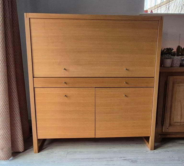 Habitat light oak desk bureau