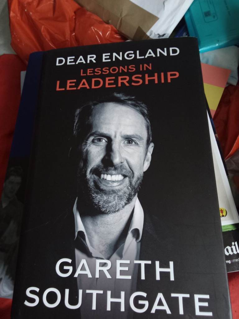 Gareth Southgate and Paul Gascoigne books