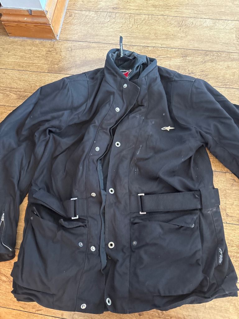 Alpinestars Motorcycle Jacket – Black, Fair Condition