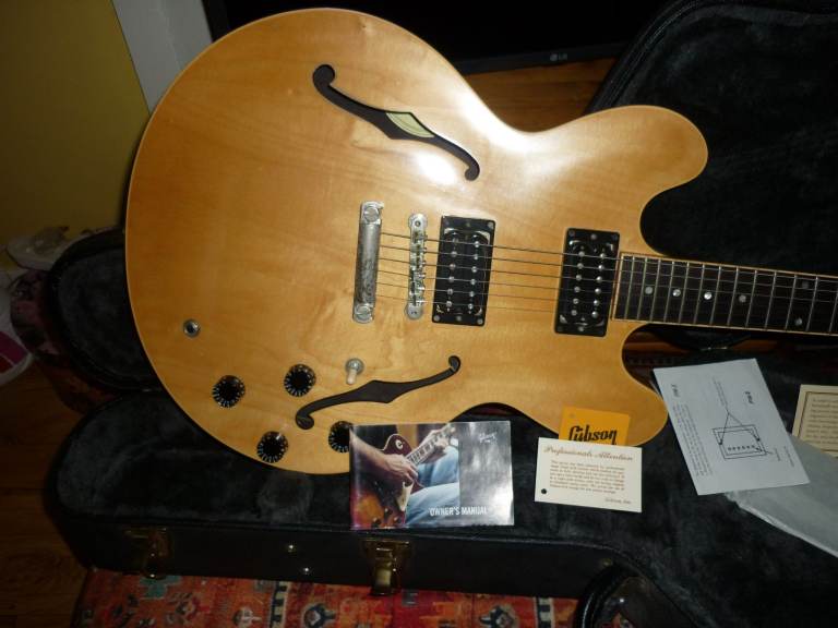gibson es333 natural wood,c2003