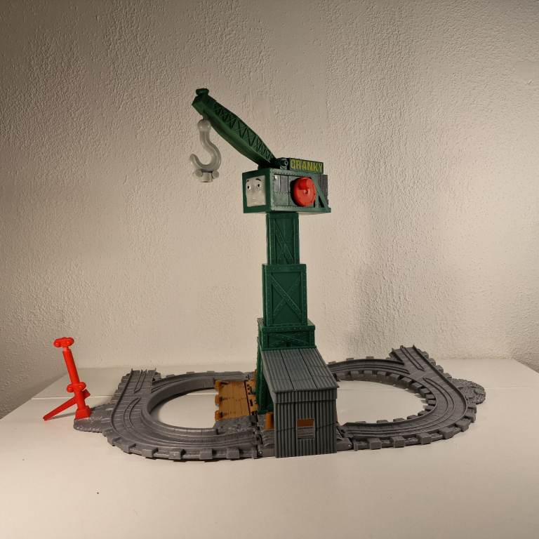 Thomas & friends take n play sodor docks cranky the crane fold away track play set